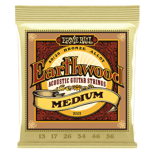 Ernie Ball Earthwood 80/20 Bronze Acoustic String Set - Medium (13 - 56)